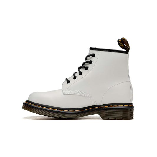 Dr. Martens 101 Yellow Stitch Smooth White  - 26366100