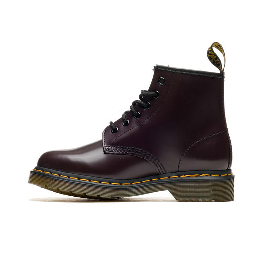Dr. Martens 101 Yellow Stitch Burgundy Smooth  - 27282626