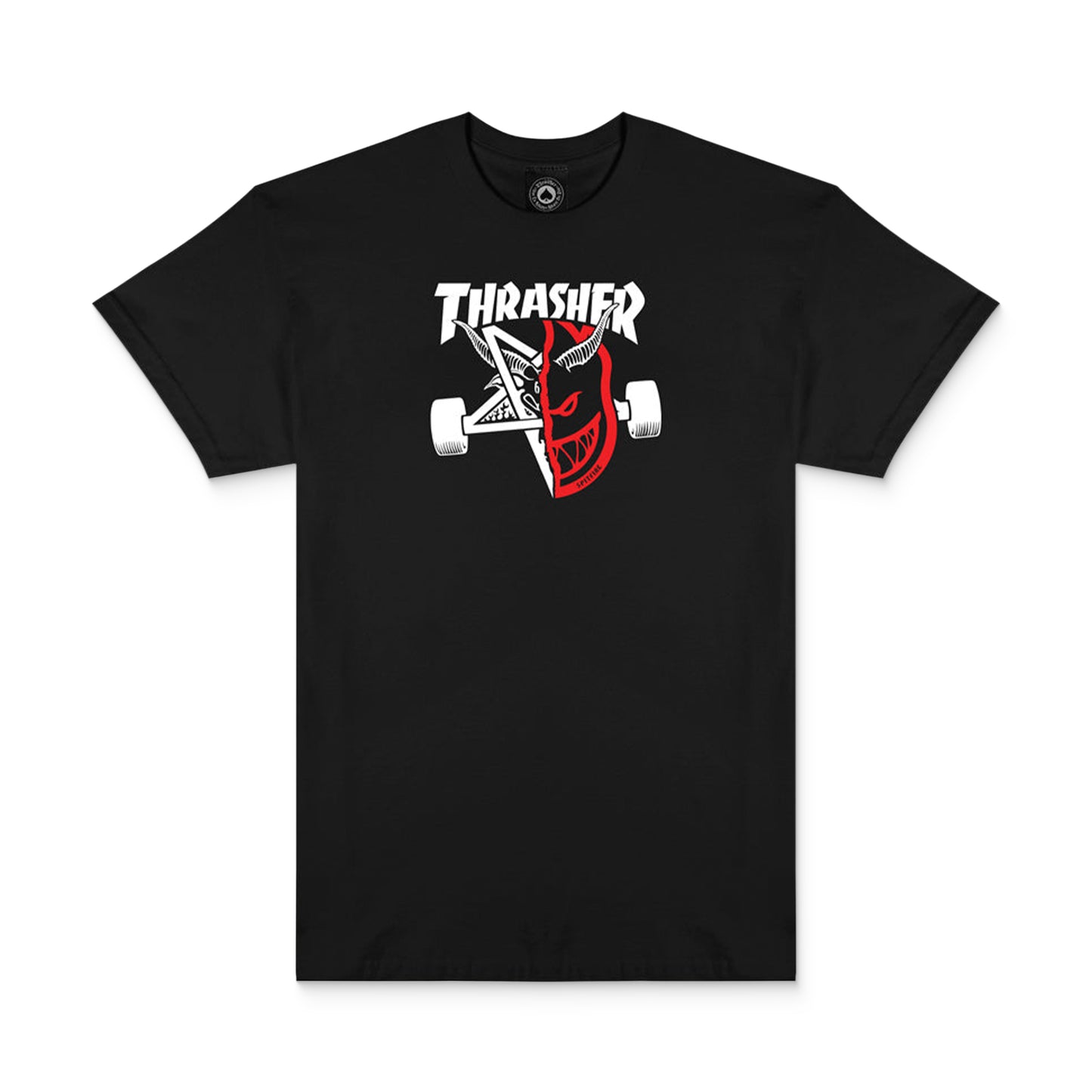 Thrasher x Spitfire Thrash & Burn Tee Black  - 311670-BLK