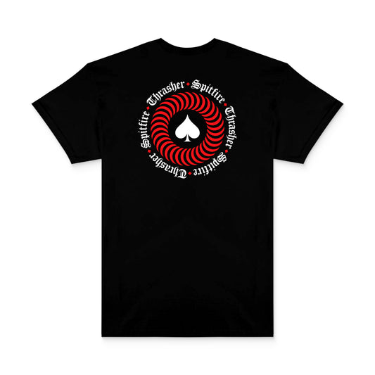 Thrasher x Spitfire The End Oath Tee Black  - 311673-BLK