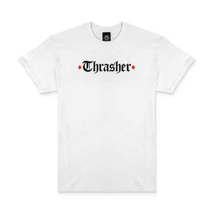 Thrasher x Spitfire The End Oath Tee White  - 311673-WHT