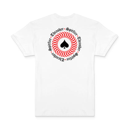 Thrasher x Spitfire The End Oath Tee White  - 311673-WHT