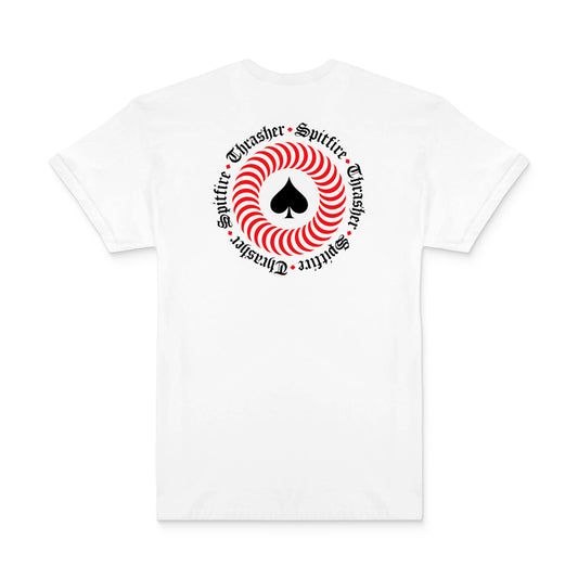 Thrasher x Spitfire The End Oath Tee White  - 311673-WHT