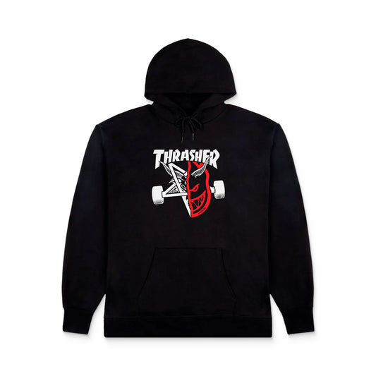 Thrasher x Spitfire Thrash & Burn Hoodie Black  - 315075-BLK