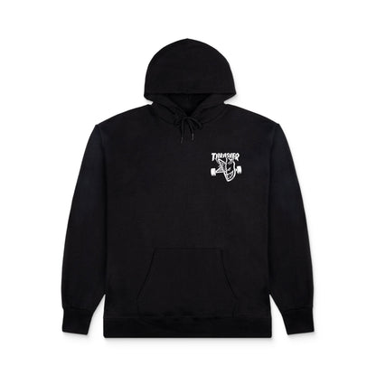 Thrasher x Spitfire Classic Swirl Hoodie Black  - 315077-BLK