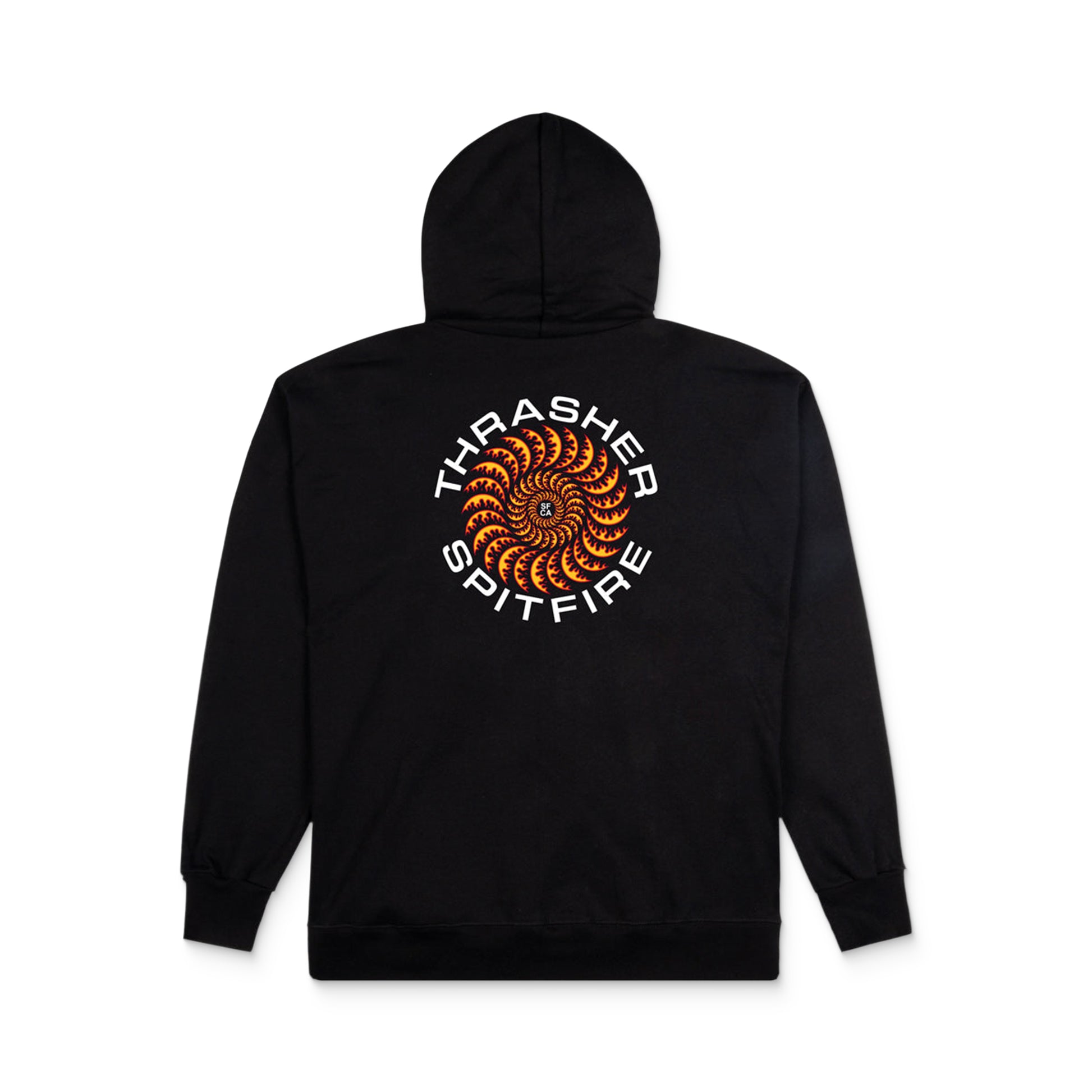 Thrasher x Spitfire Classic Swirl Hoodie Black  - 315077-BLK