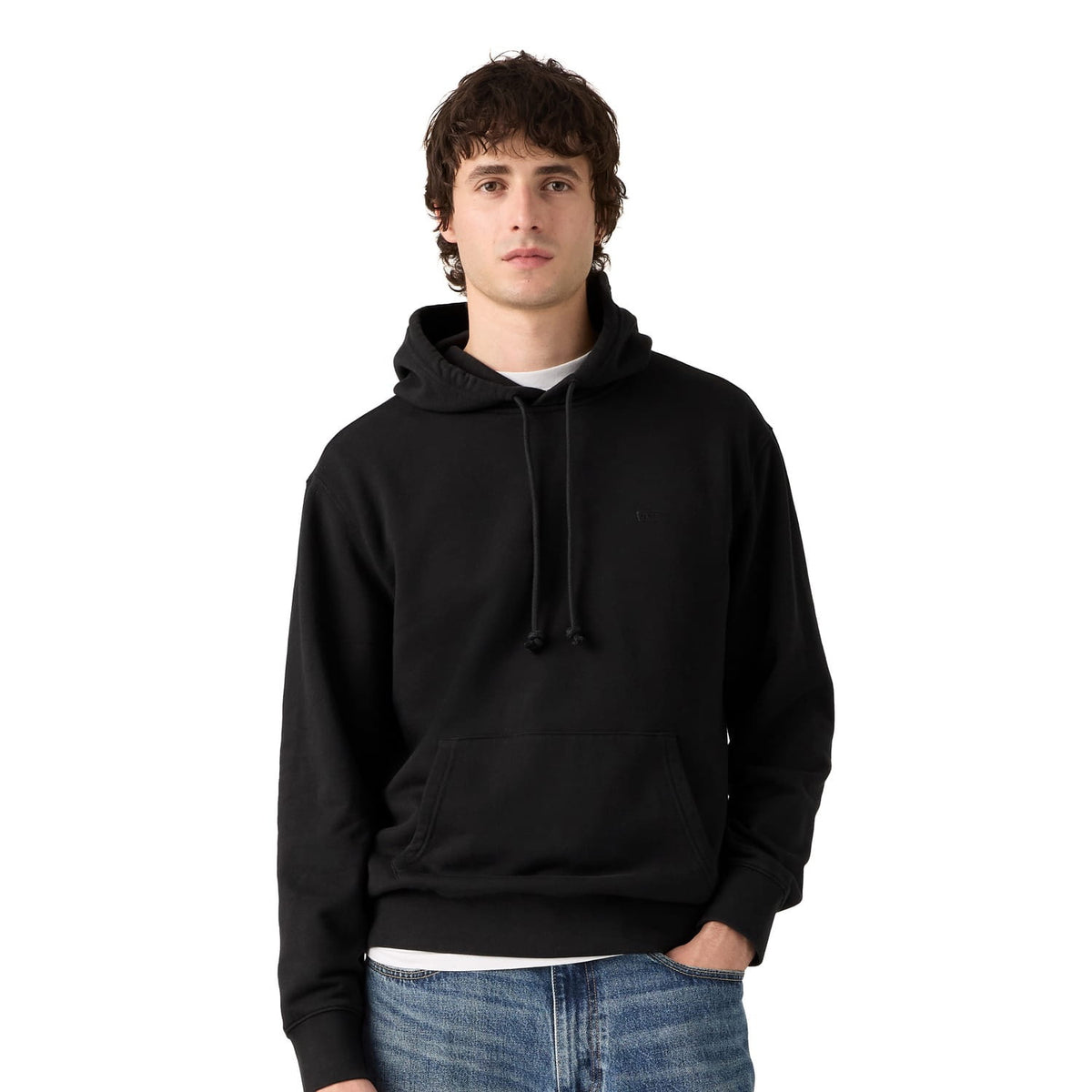 Levis New Original Housemark Hoodie Mineral Black  - 34581-0061