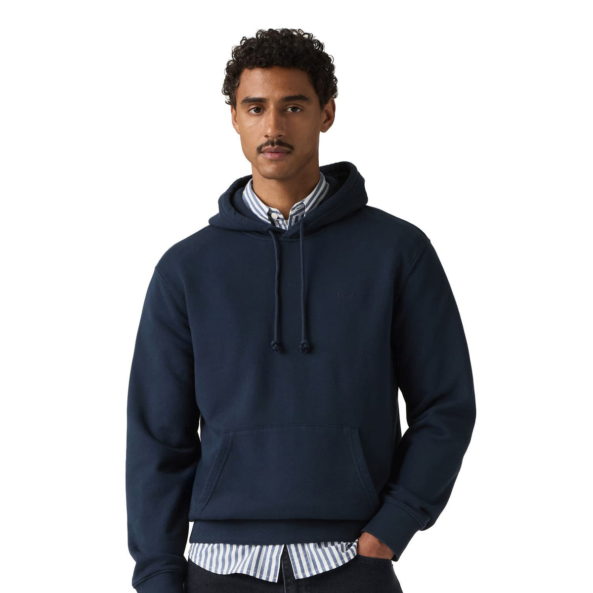 Levis New Original Housemark Hoodie Navy Blazer  - 34581-0062