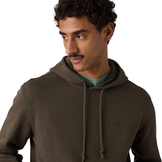 Levis New Original Housemark Hoodie Coffee French Terry  - 34581-0066
