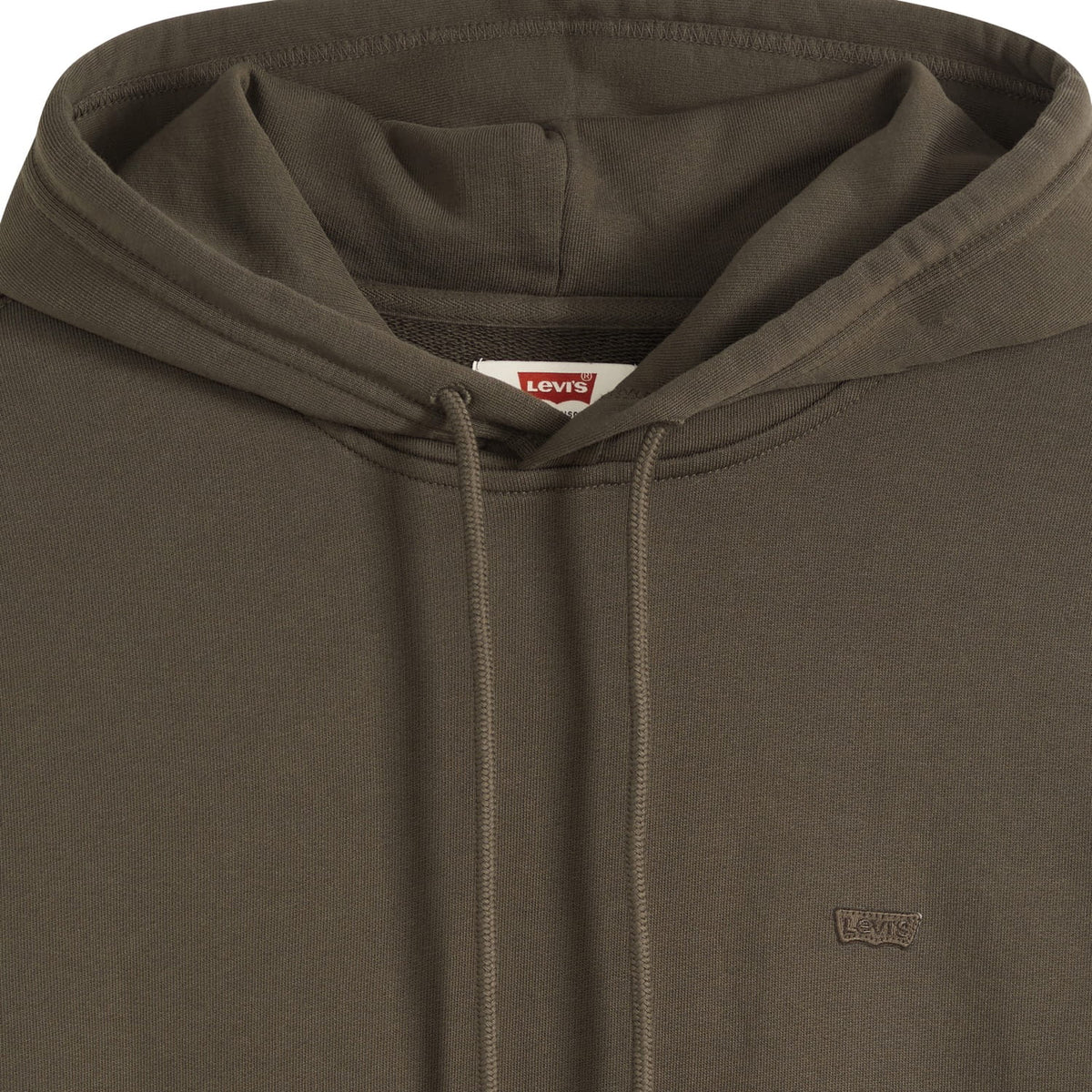 Levis New Original Housemark Hoodie Coffee French Terry  - 34581-0066