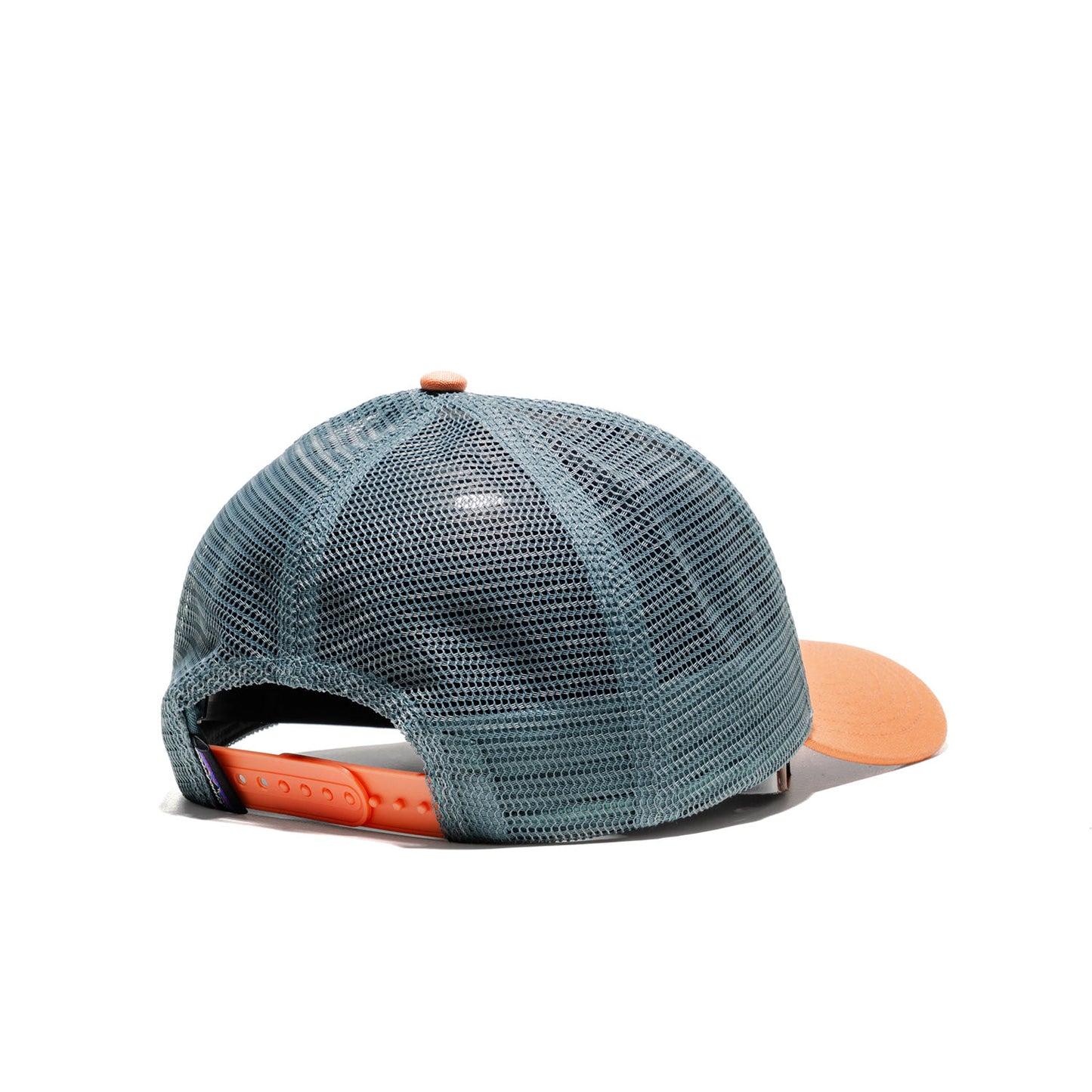 Patagonia P-6 Logo LoPro Trucker Hat White w/Peach Sherbet  - 38283-WTPE