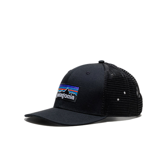 Patagonia P-6 Logo Trucker Hat Black  - 38289-BLK