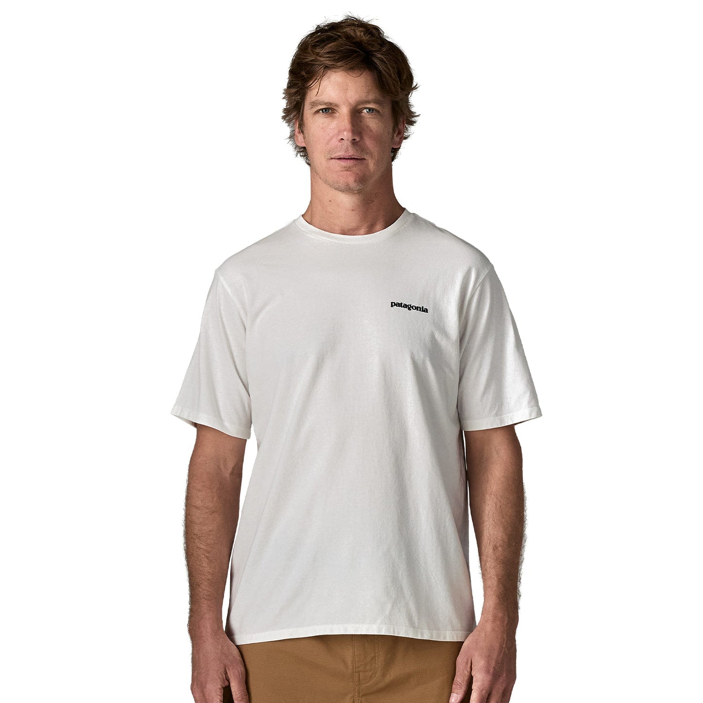 Patagonia P-6 Logo Responsibili-Tee Fiber White  - 38504-FBWI