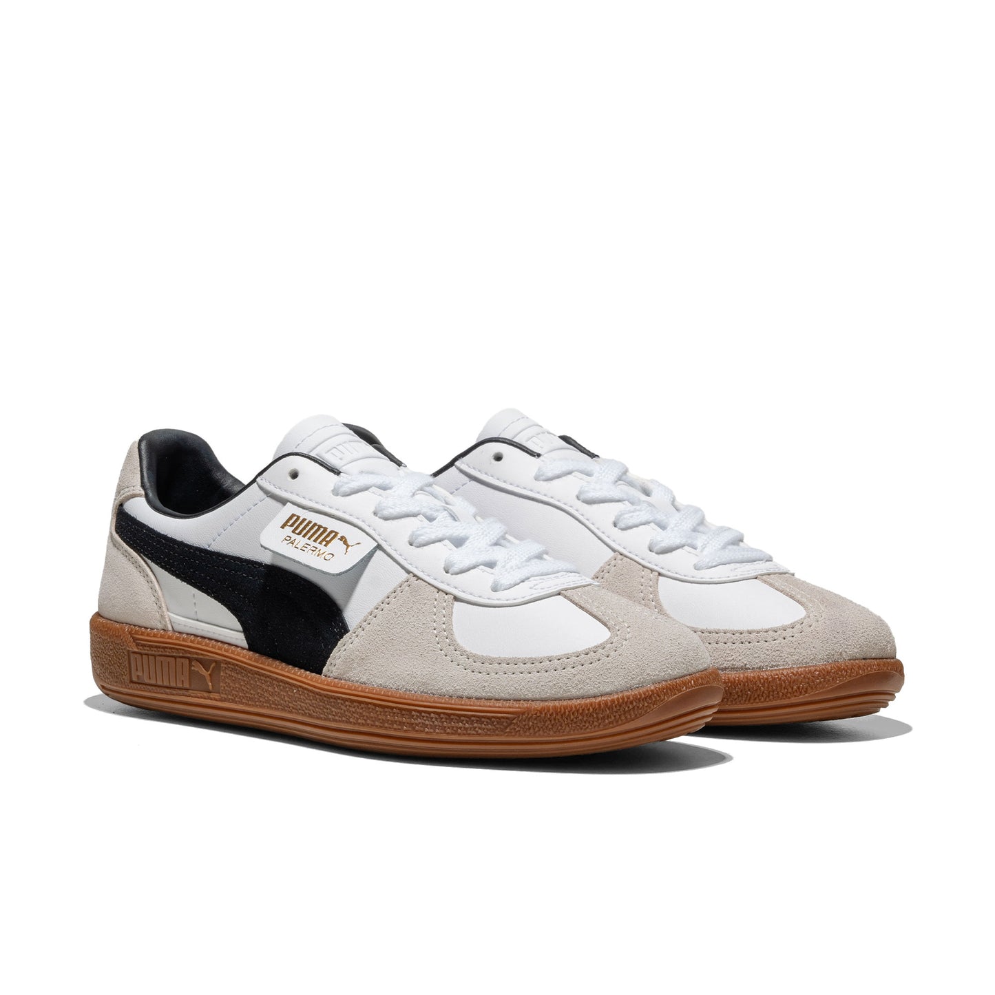 Puma Palermo Leather Puma White/Vapor Grey-Gum