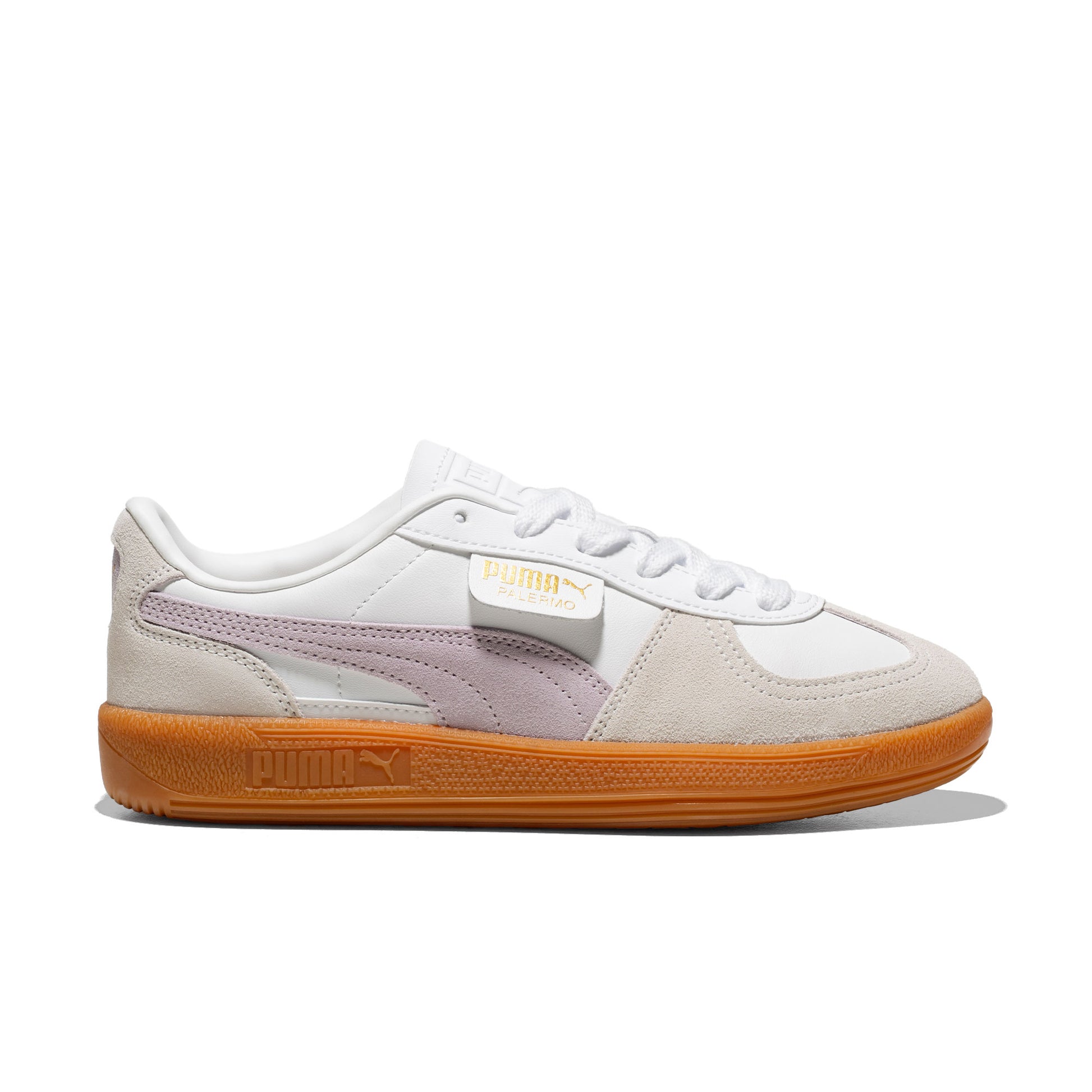 Puma Palermo Leather Puma White/Lilac Frost  - 396464-20