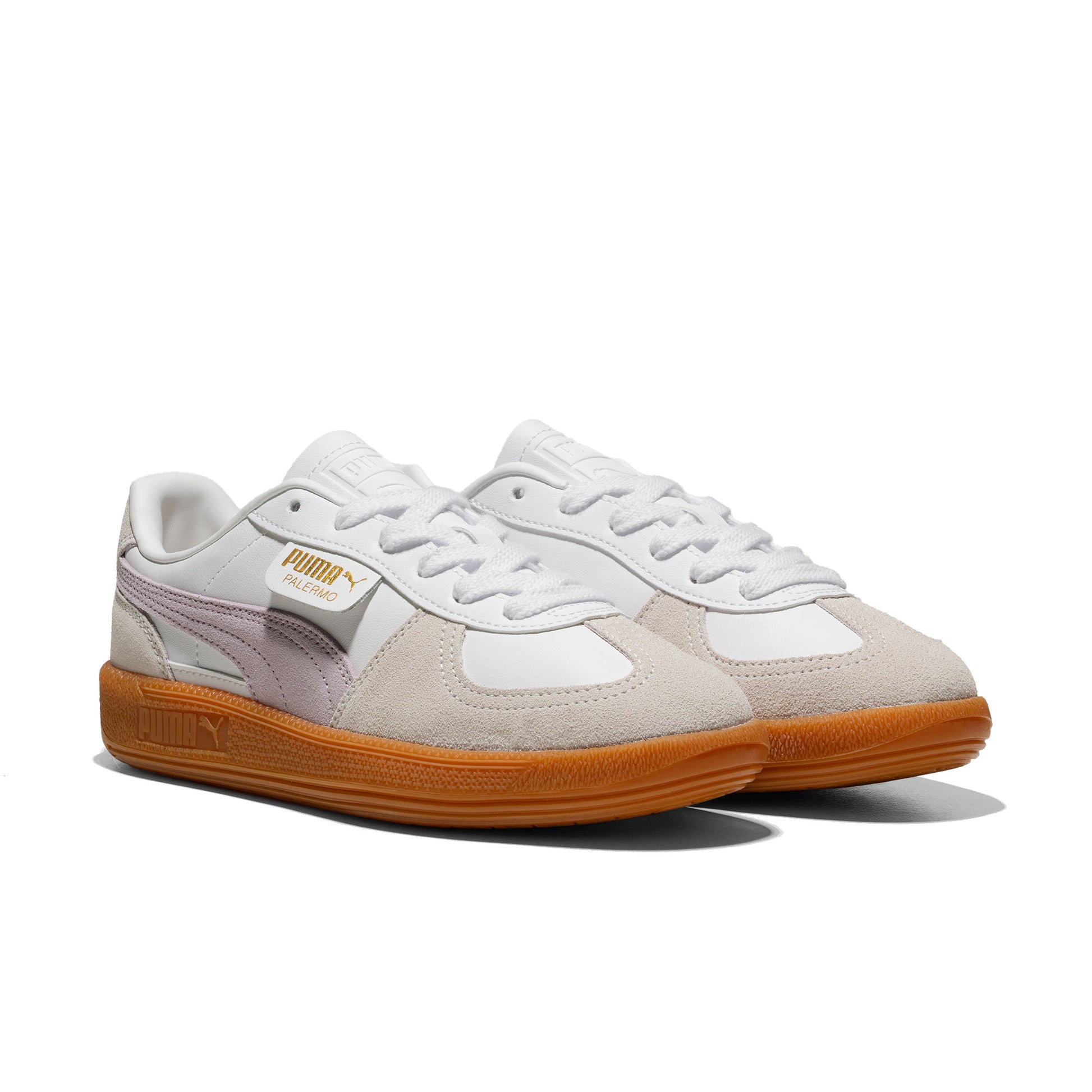 Puma Palermo Leather Puma White/Lilac Frost  - 396464-20
