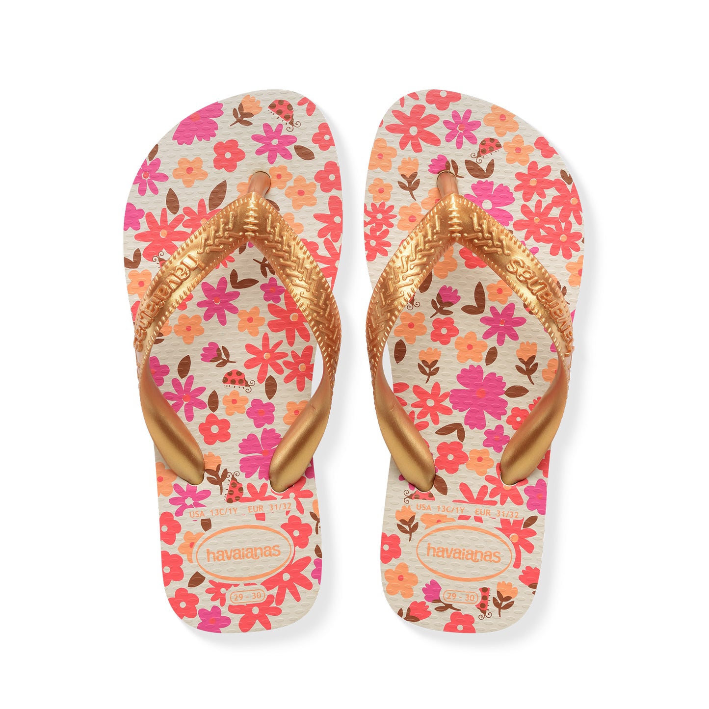 Havaianas Kids Flores Beige/Golden  - 40000521685