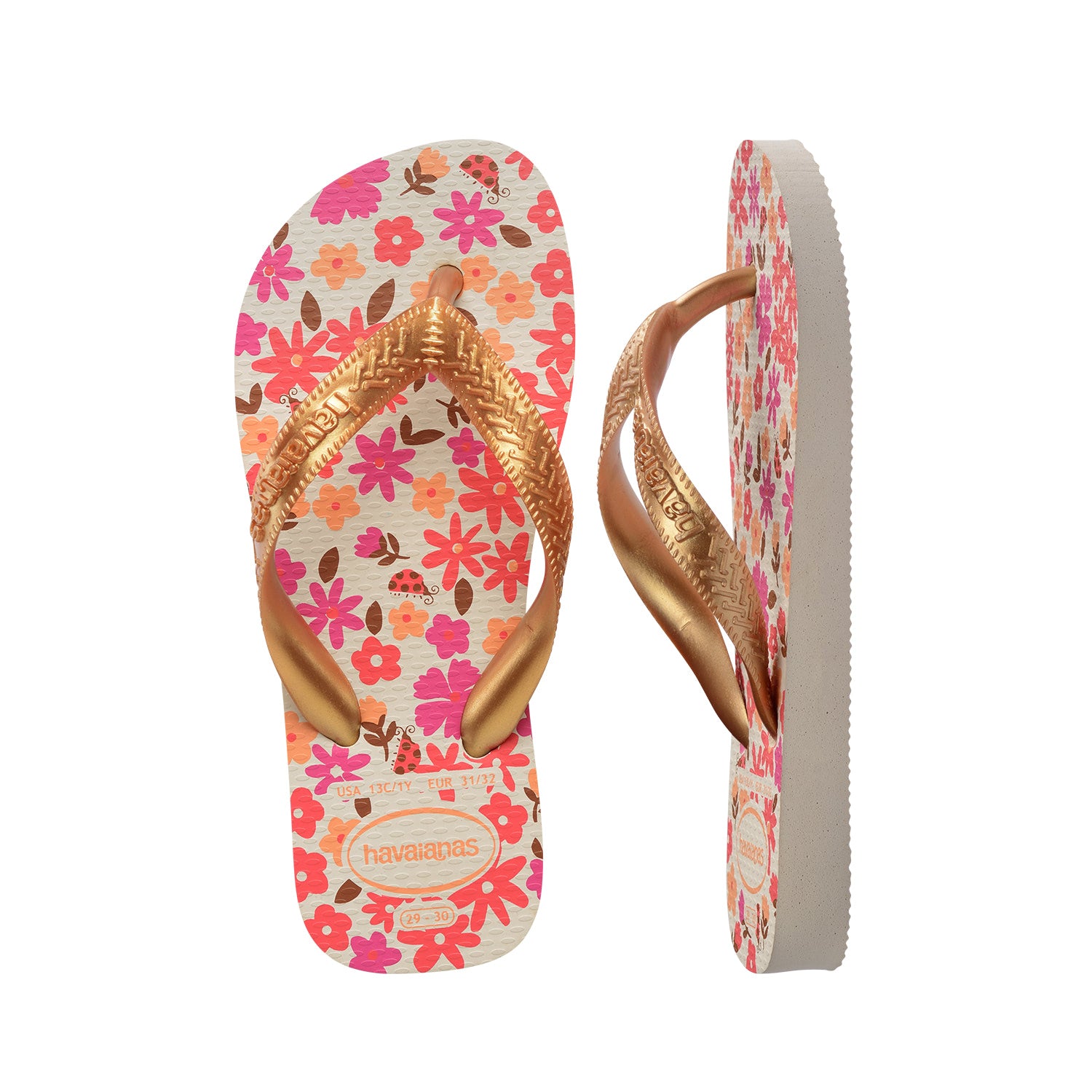 Havaianas Kids Flores Beige/Golden  - 40000521685