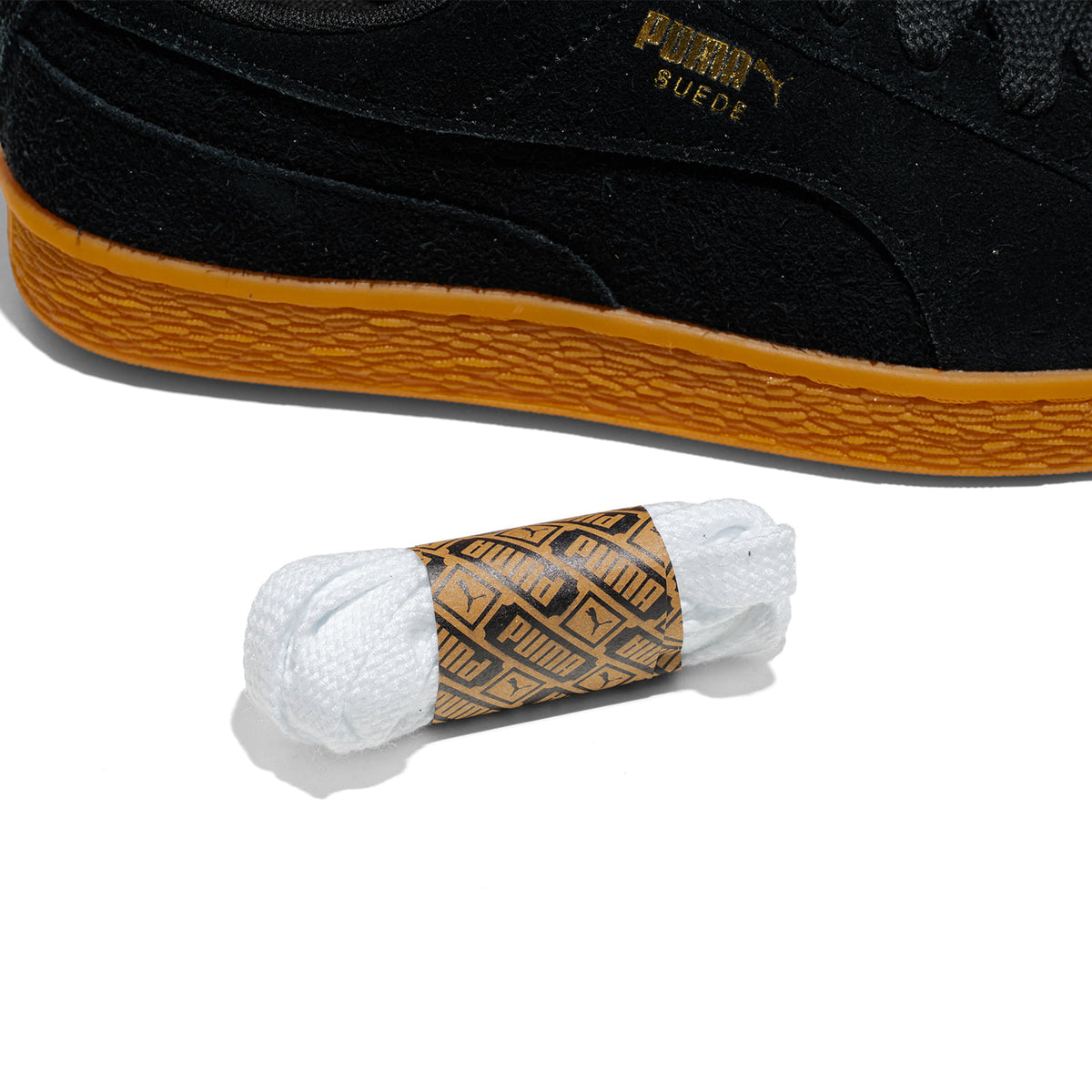 Puma Suede Forever Puma Black/Gold  - 404627-16