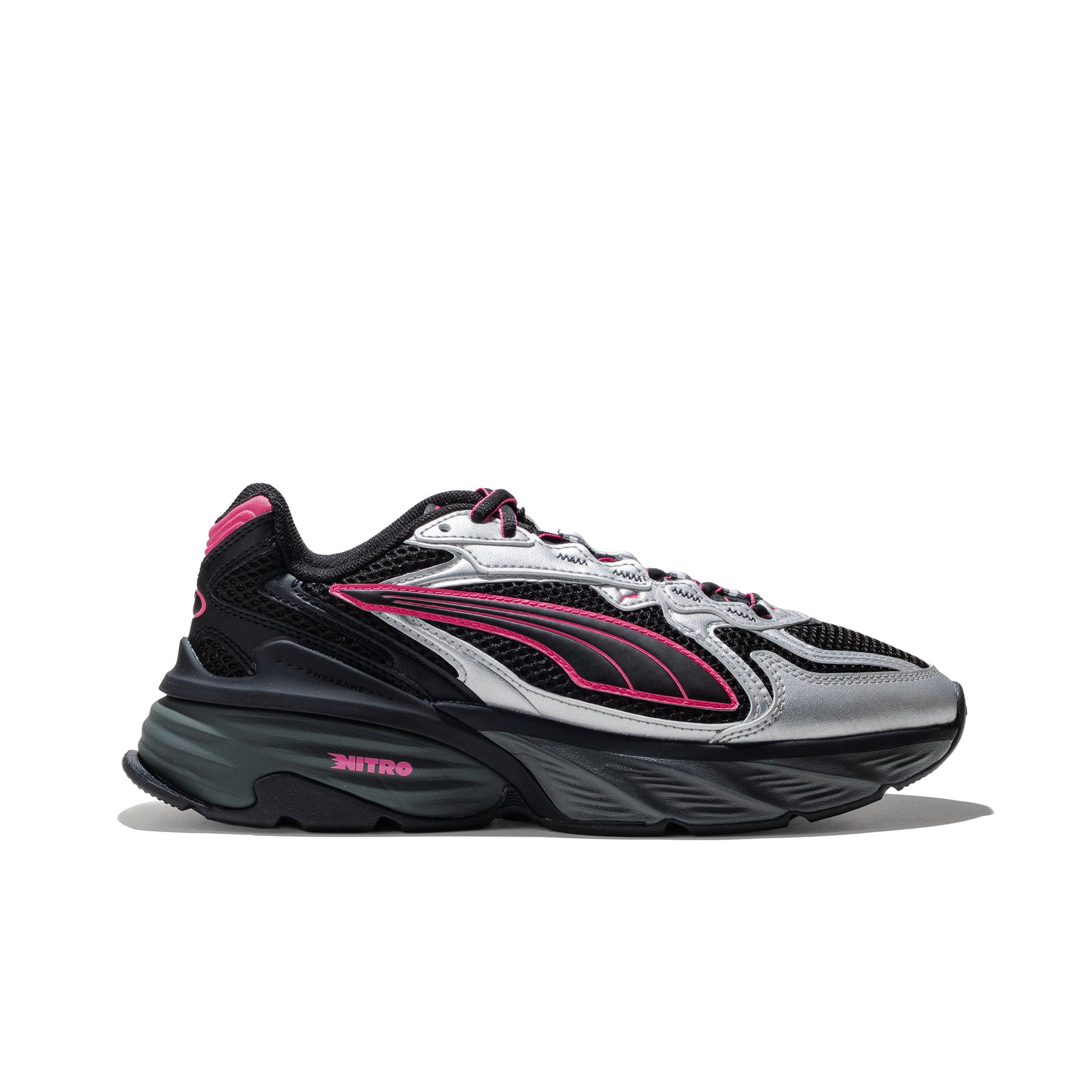 Puma Fade Nitro LS Puma Silver/Puma Black-Strawberry Burst  - 406203-13