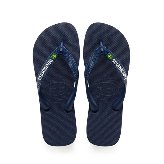 Havaianas Brasil Logo Navy Blue  - 41108500555