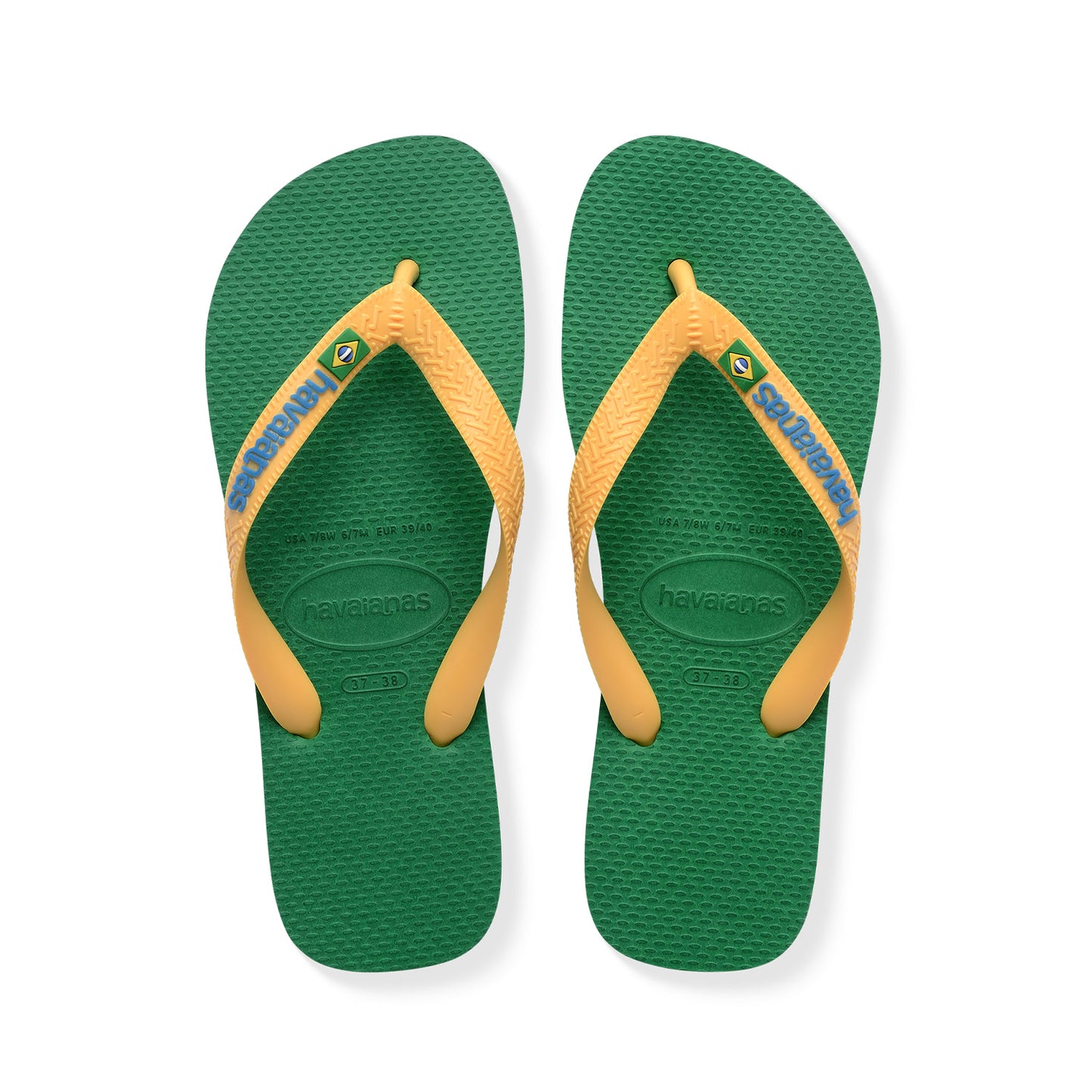 Havaianas Brasil Logo Green/Yellow  - 41108502079