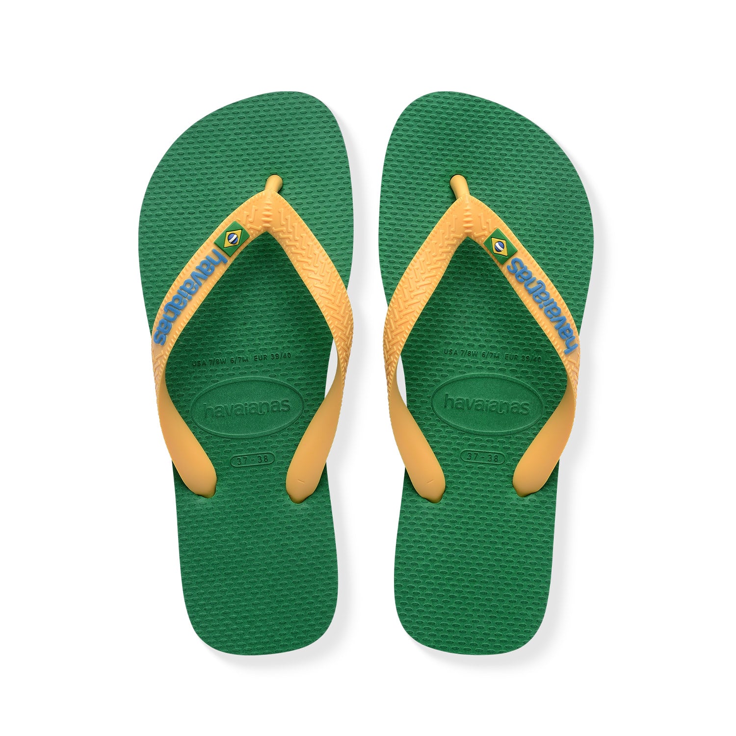 Havaianas Brasil Logo Green/Yellow  - 41108502079