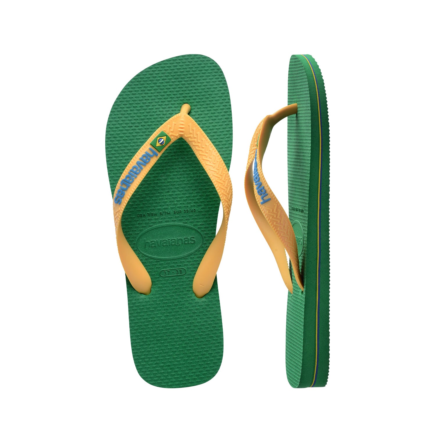 Havaianas Brasil Logo Green/Yellow  - 41108502079