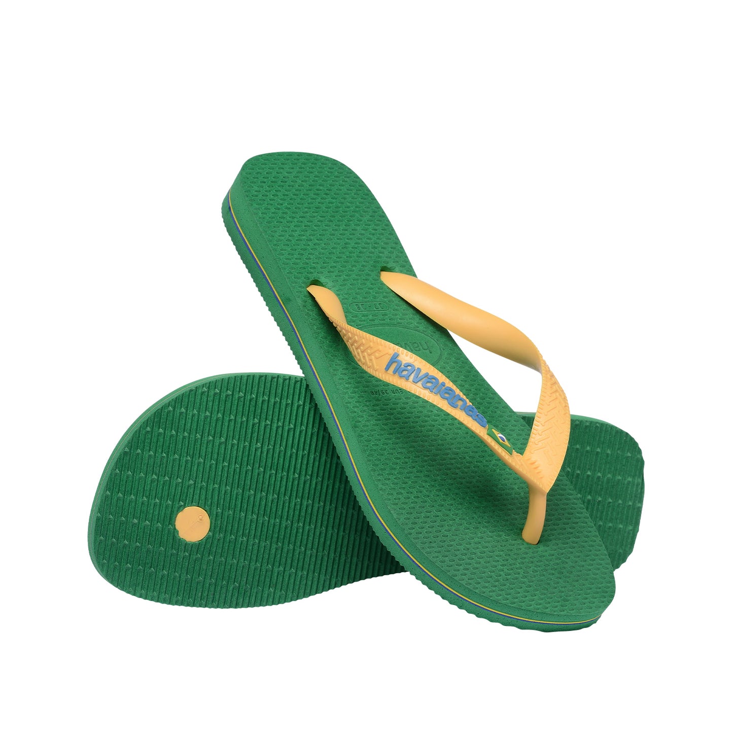 Havaianas Brasil Logo Green/Yellow  - 41108502079