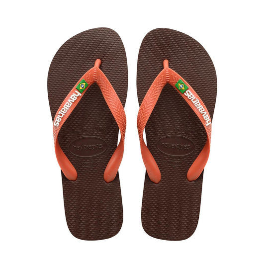 Havaianas Brasil Logo Dark Brown/Ceramic  - 41108503059