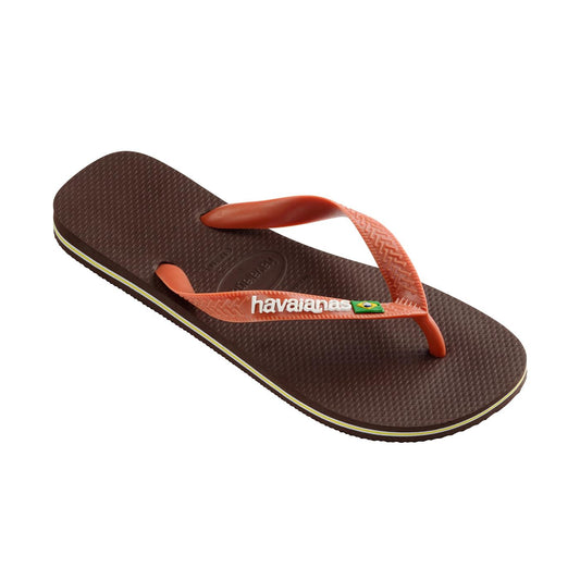 Havaianas Brasil Logo Dark Brown/Ceramic  - 41108503059