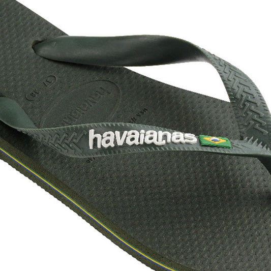 Havaianas Brasil Logo Green Olive/Green Olive  - 41108505983