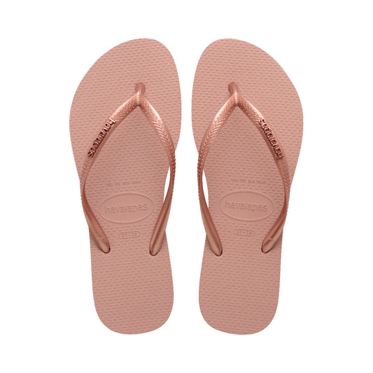 Havaianas Slim Logo Metallic Crocus Rose/Golden Blush  - 41198756459