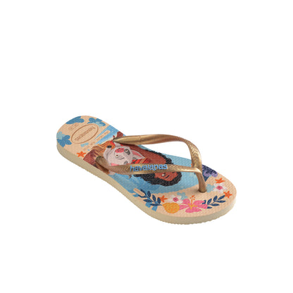 Havaianas Kids Slim Princess Beige Straw/Beige Straw  - 41233288811