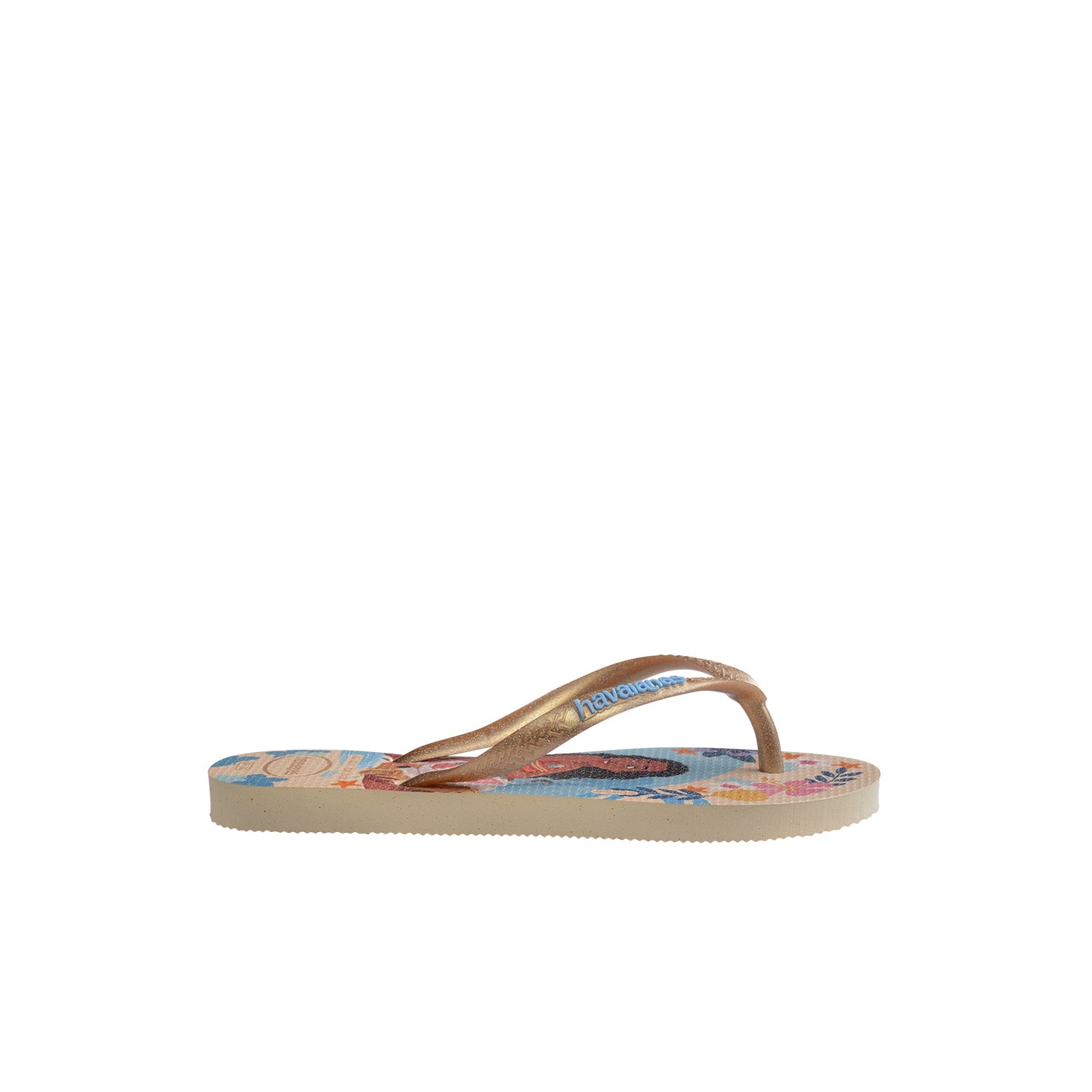 Havaianas Kids Slim Princess Beige Straw/Beige Straw  - 41233288811