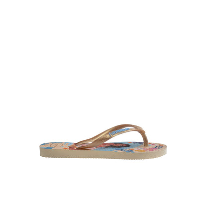 Havaianas Kids Slim Princess Beige Straw/Beige Straw  - 41233288811