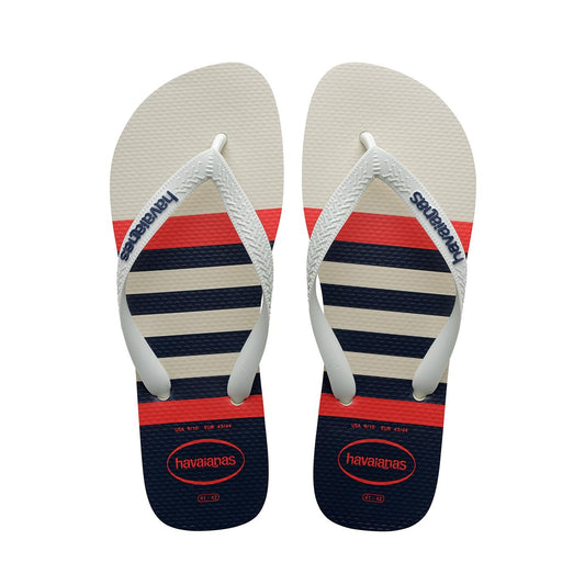 Havaianas Top Nautical White/White/Navy Blue  - 41371266349