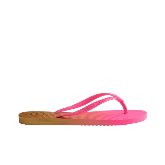 Havaianas Slim Gradiente White/ Fluorescent Pink Flux  - 41460978890