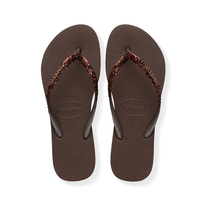 Havaianas Slim Glitter II Dark Brown  - 41469750727
