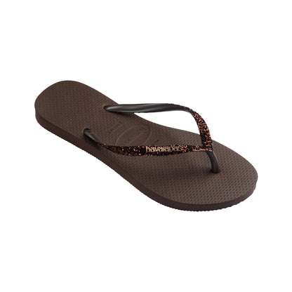 Havaianas Slim Glitter II Dark Brown  - 41469750727