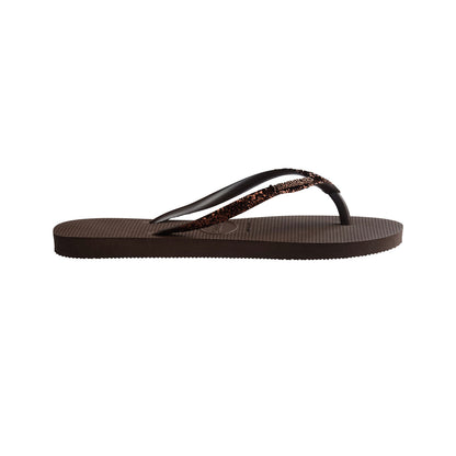 Havaianas Slim Glitter II Dark Brown  - 41469750727
