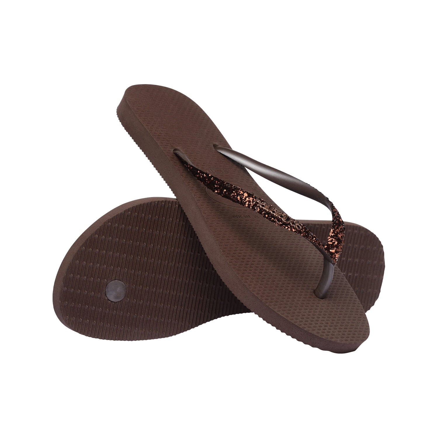 Havaianas Slim Glitter II Dark Brown  - 41469750727
