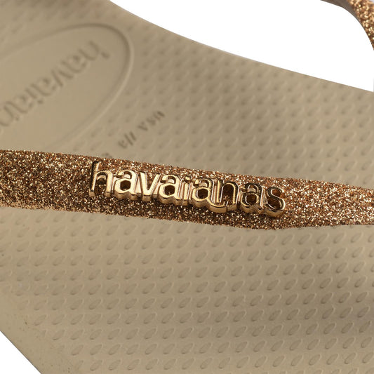 Havaianas Slim Glitter II Sand/Golden LIght Metalico  - 41469759177
