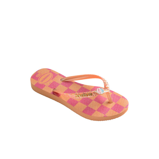 Havaianas Kids Slim Glitter Trendy Peach  - 41469760027