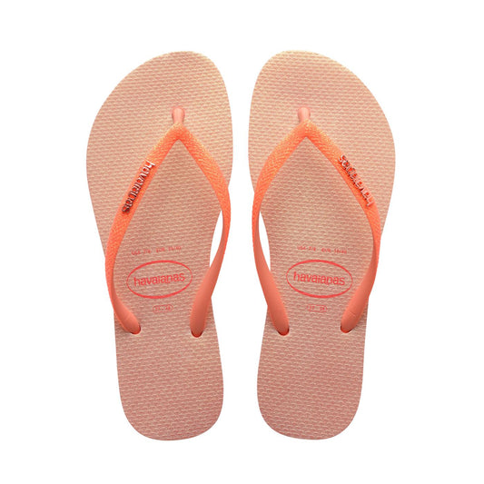 Havaianas Slim Glitter Iridescent Peach Rose  - 41489225567