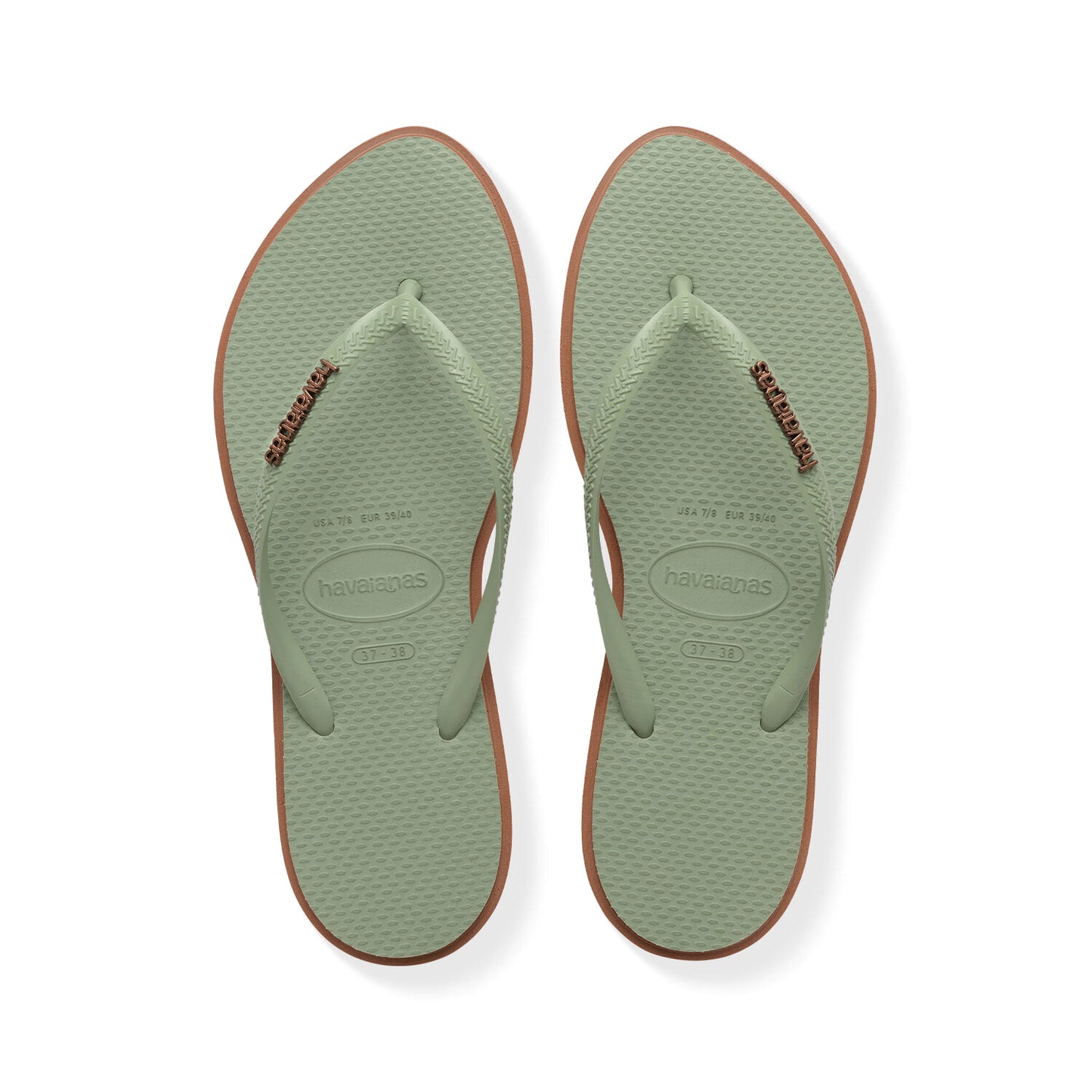 Havaianas Slim Point Rust/Smoke Green  - 41495841797