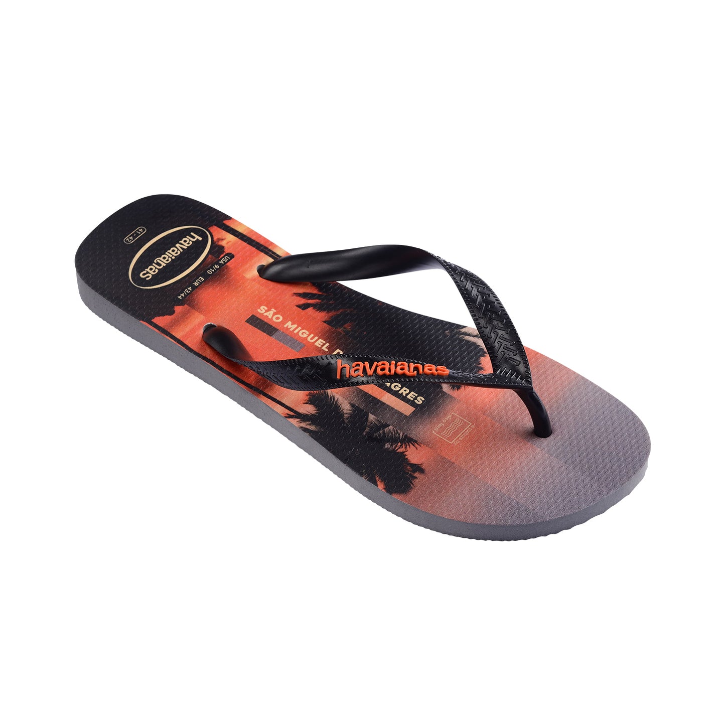Havaianas Top Surfer I Grey Steel/Black/Sunset Orange  - 41499717345