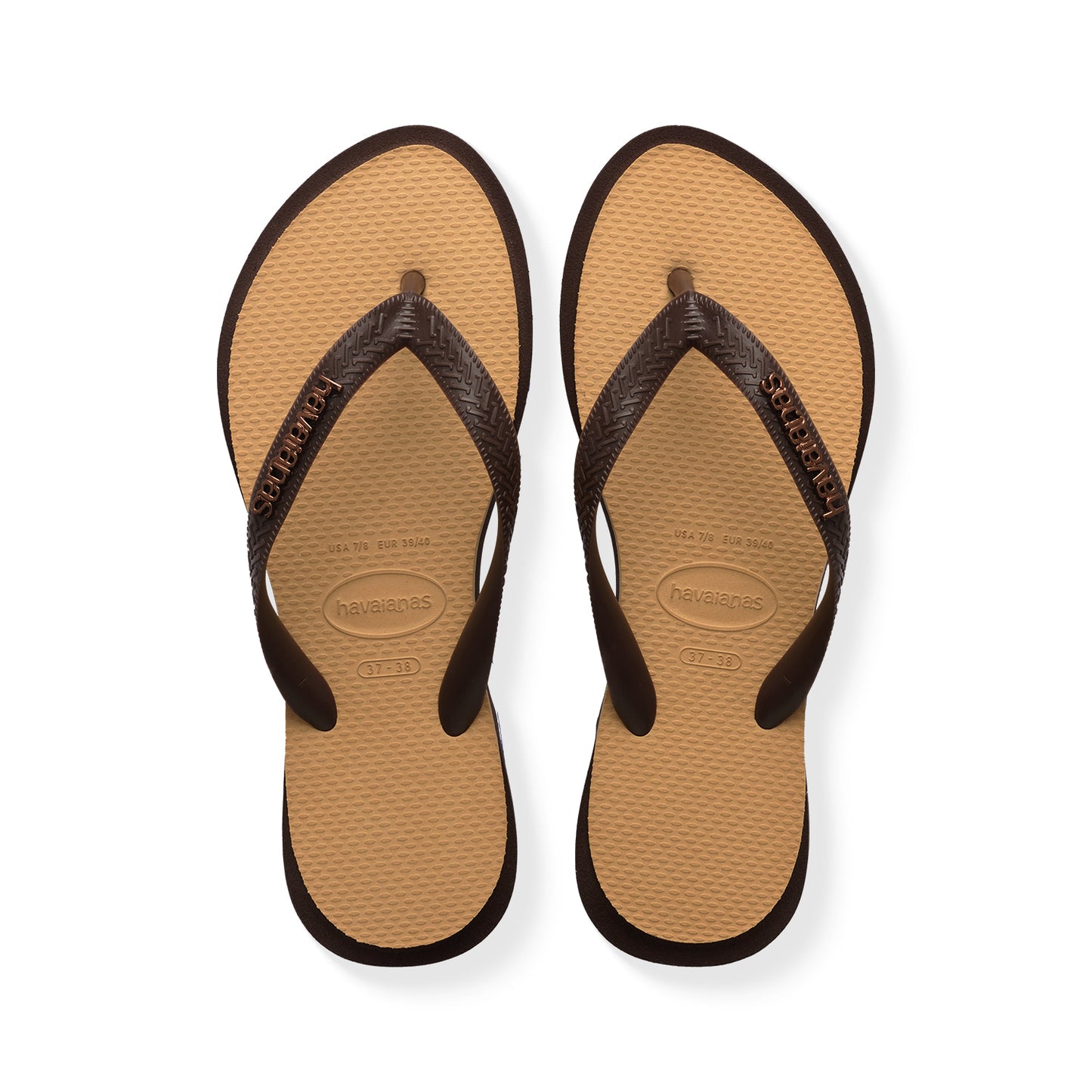 Havaianas Top Point Fusion Dark Brown/Golden  - 41501721859