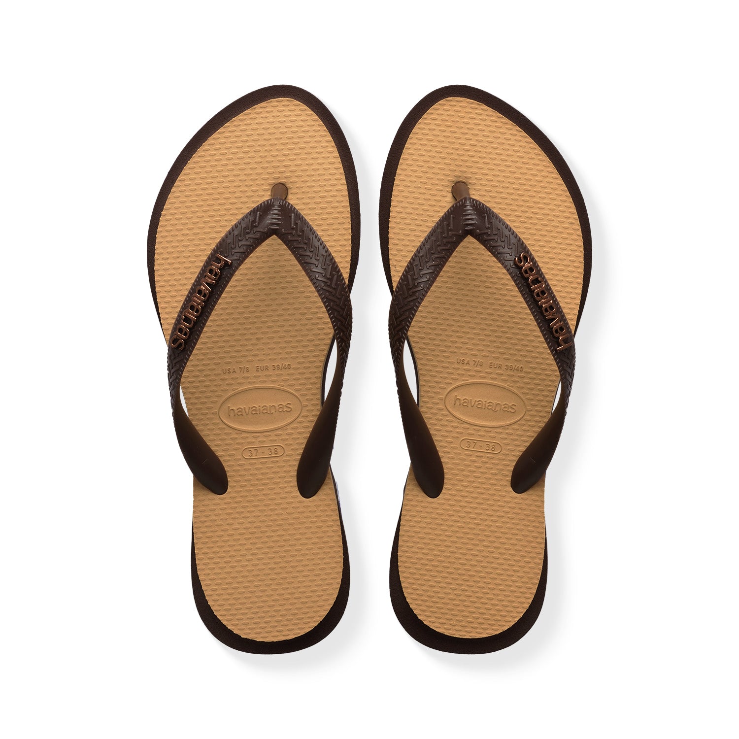 Havaianas Top Point Fusion Dark Brown/Golden  - 41501721859