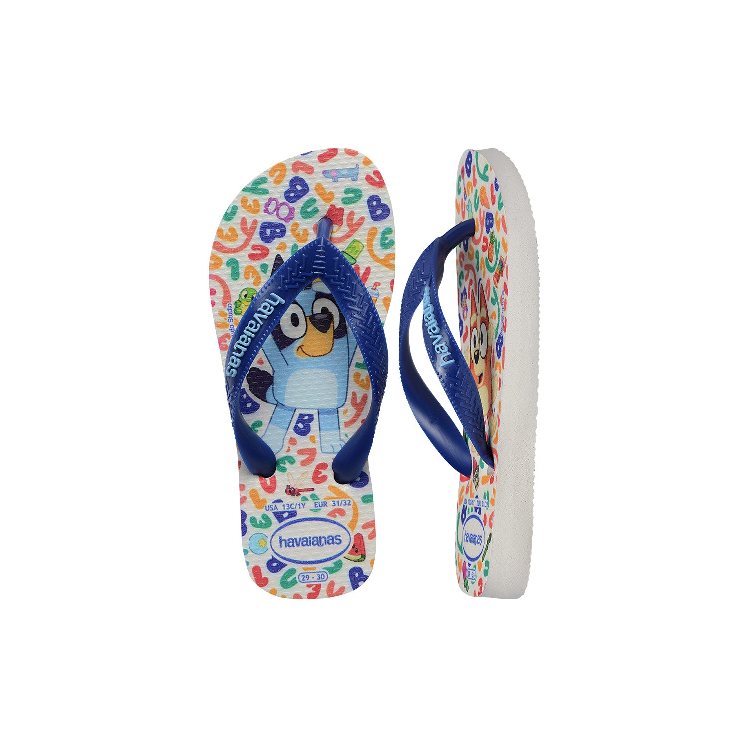Havaianas Kids Bluey White/Marine Blue  - 41504162833